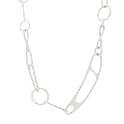 Hermes Sterling Silver Chaine d'Ancre Punk Necklace ST 1 of 4