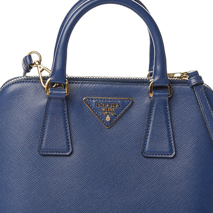 Prada Saffiano Lux Small Promenade Tote Azzurro 13 of 13