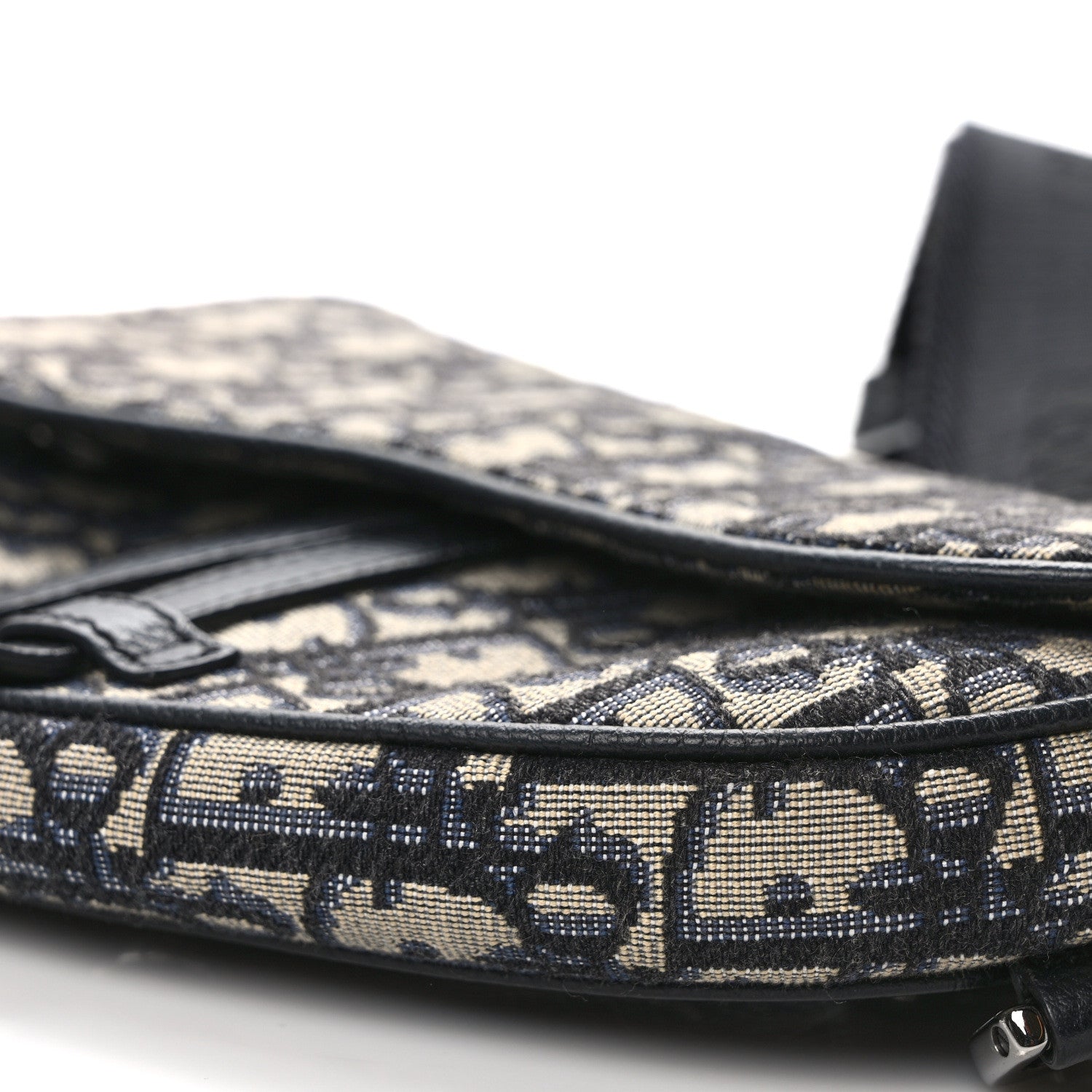 Christian Dior Oblique Mens Mini Saddle Bag Blue 8 of 9