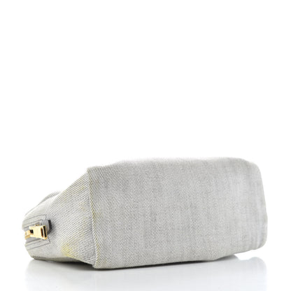 Prada Denim Cosmetic Pouch White 4 of 9