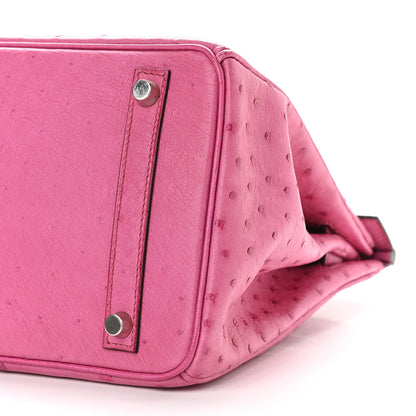 Hermes Ostrich Birkin 30 Fuchsia 8 of 9