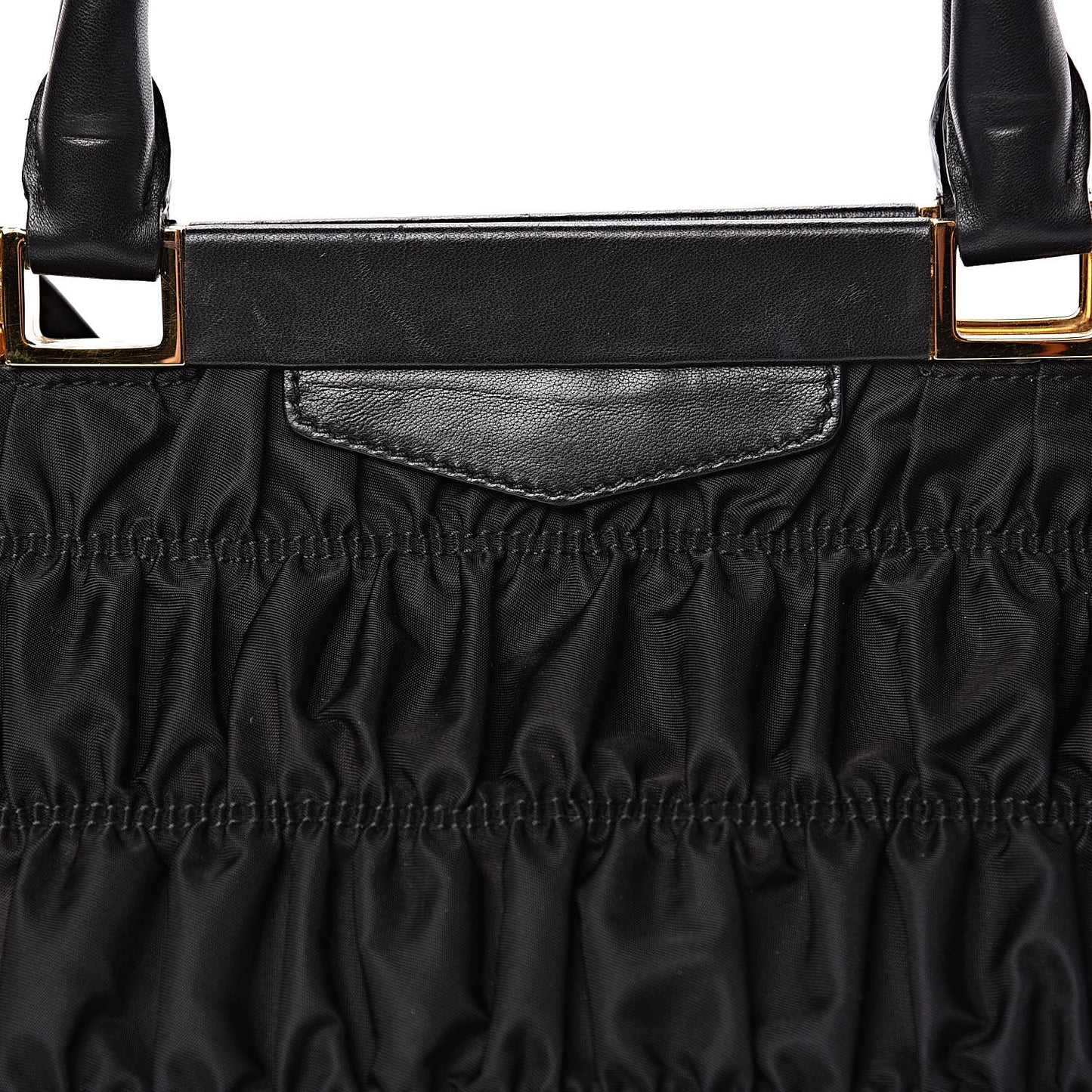 Tessuto Nylon Gaufre Tote Black