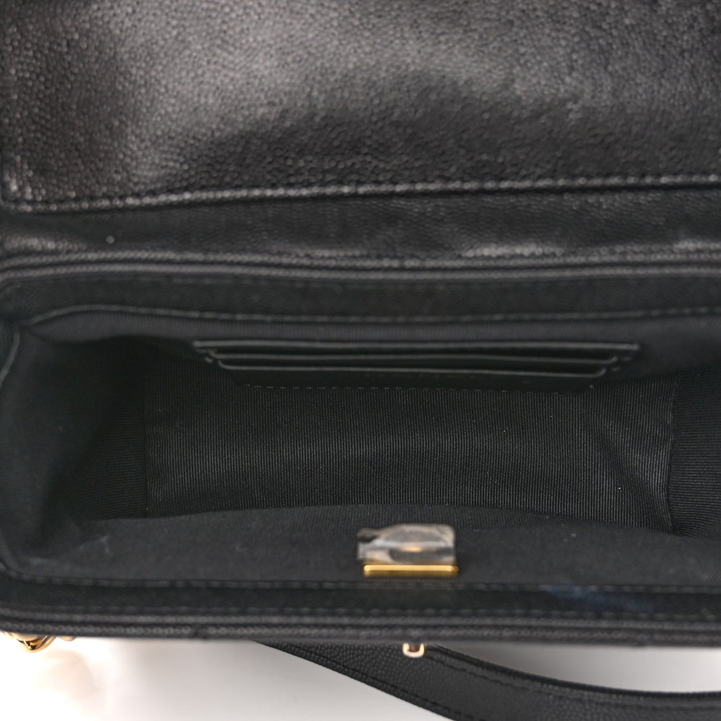 Caviar Quilted Handy Box Vanity Case Black