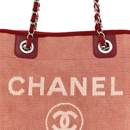 Chanel Canvas Mini Deauville Tote Red 8 of 15