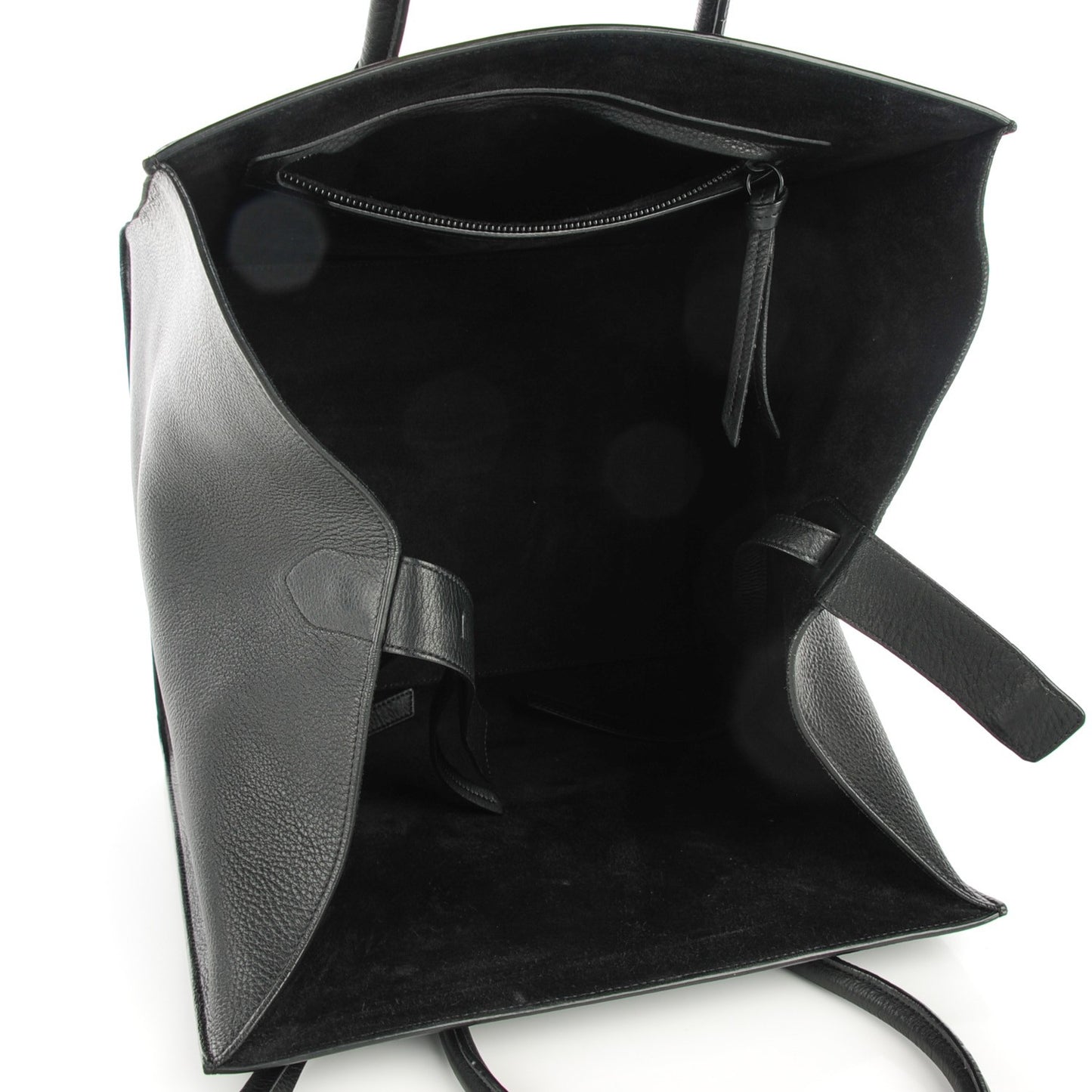 Supple Calfskin Medium Phantom Luggage Black