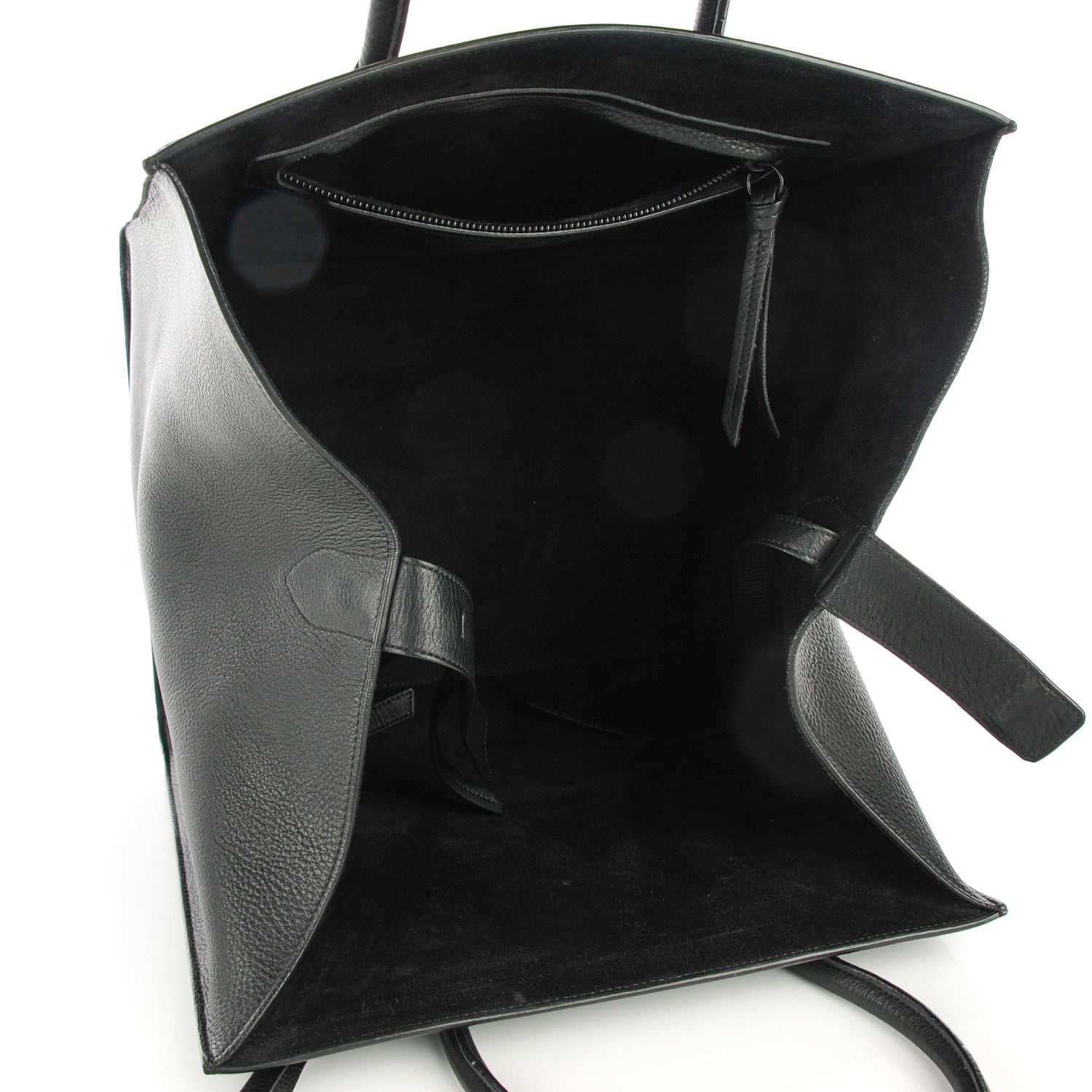Celine Supple Calfskin Medium Phantom Luggage Black 5 of 7