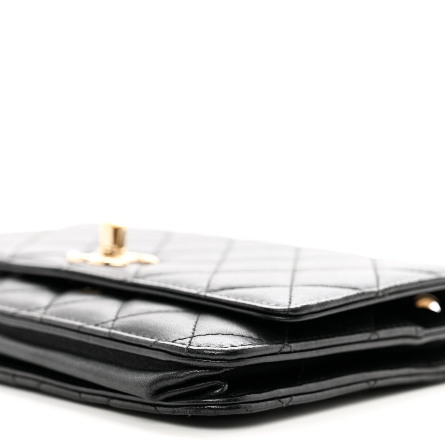 Chanel Lambskin Quilted Trendy CC Wallet On Chain WOC Black 11 of 11