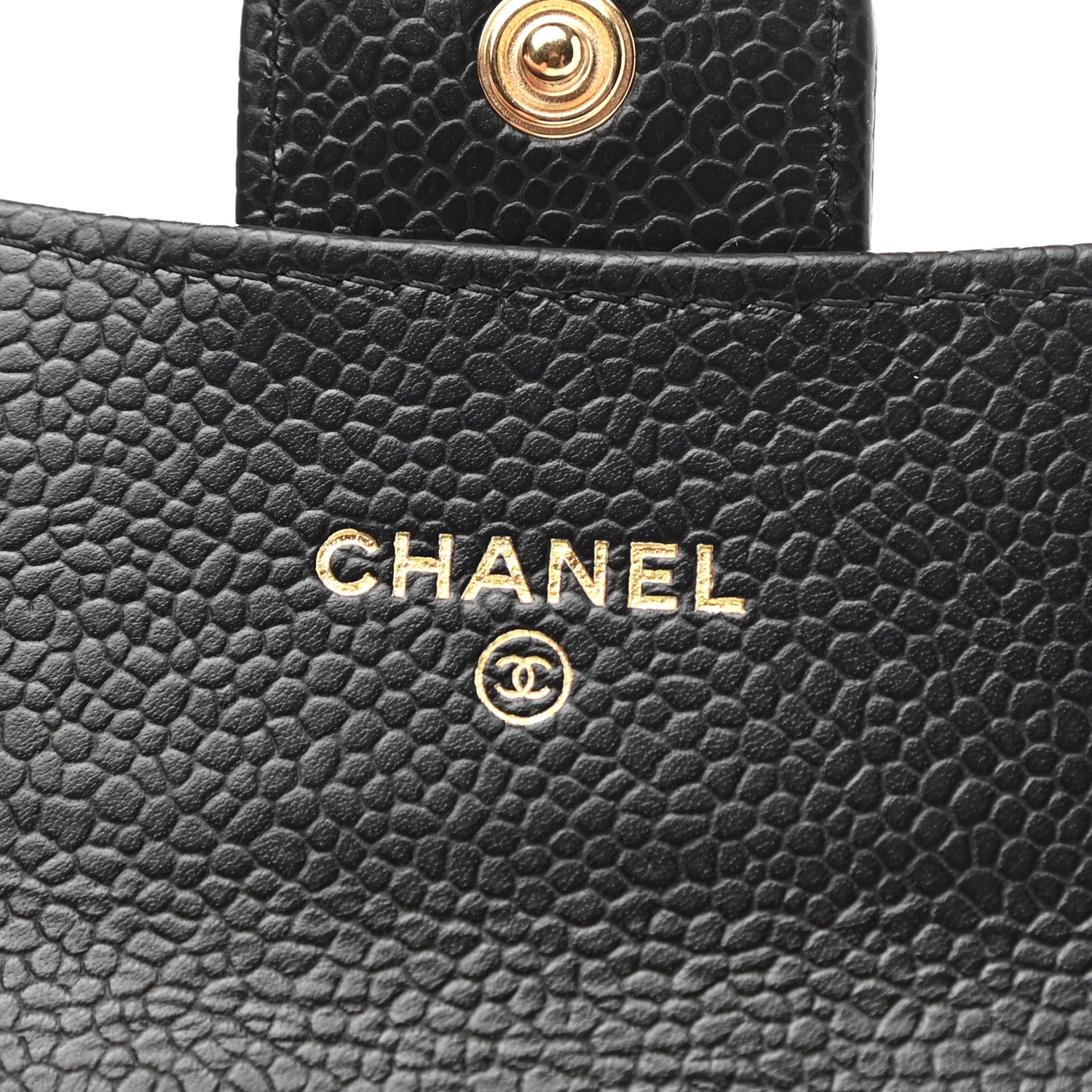 Chanel Caviar Quilted Flap Card Holder Wallet Black 6 of 8
