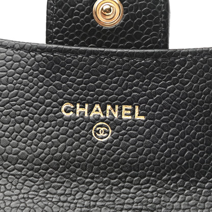 Chanel Caviar Quilted Flap Card Holder Wallet Black 6 of 8