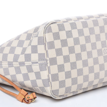 Louis Vuitton Damier Azur Neo Neverfull MM Rose Ballerine 9 of 21