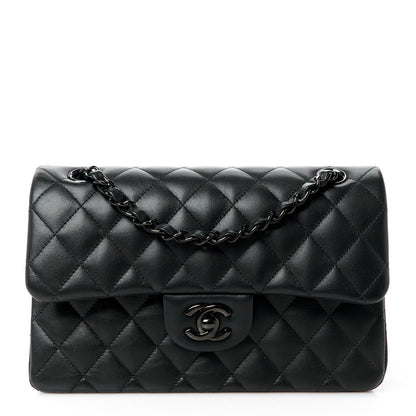Chanel Lambskin Quilted Small Double Flap So Black 1 of 12