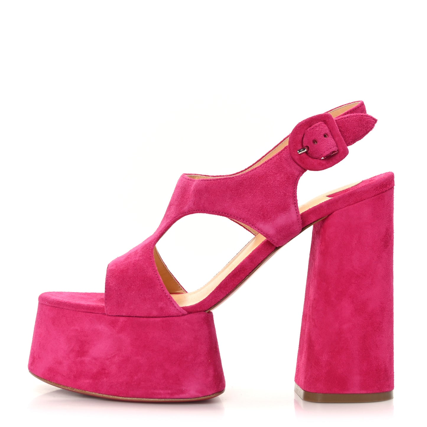 Veau Velours Foolish 130 Platform Sandals 37 Bomba