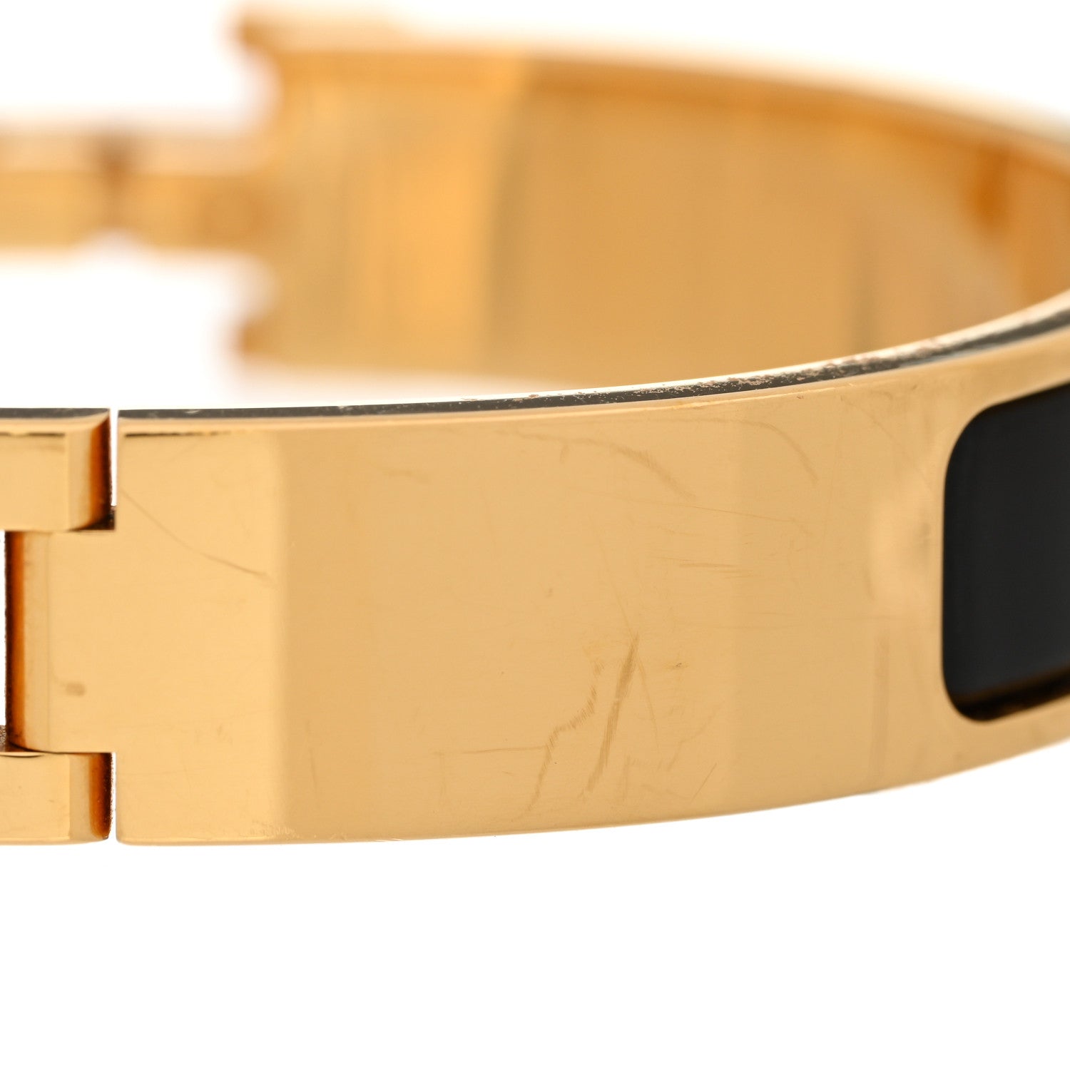 Hermes Enamel Narrow Clic Clac H Bracelet GM Black 5 of 8