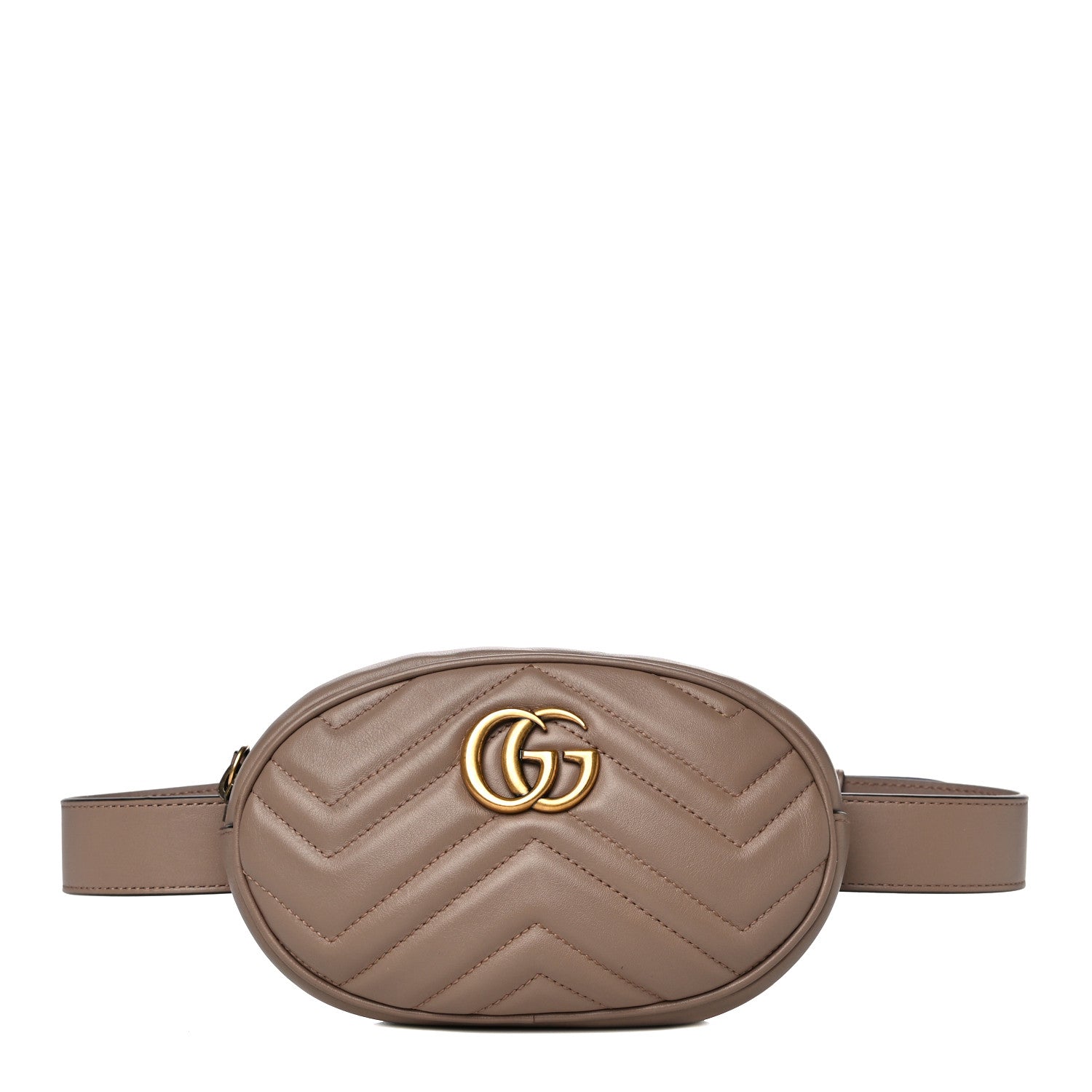 Gucci Calfskin Matelasse GG Marmont Belt Bag 75 30 Porcelain Rose 1 of 16