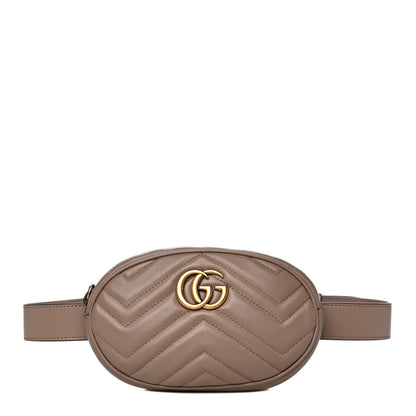 Gucci Calfskin Matelasse GG Marmont Belt Bag 75 30 Porcelain Rose 1 of 16