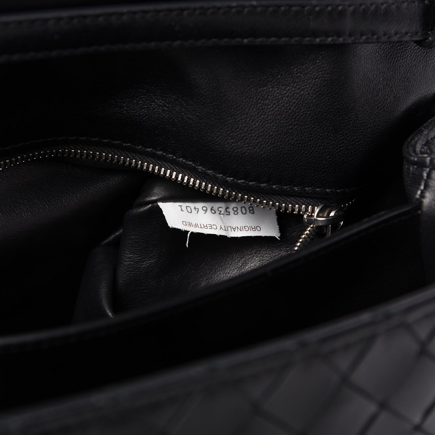 Nappa Intrecciato Crossbody Black