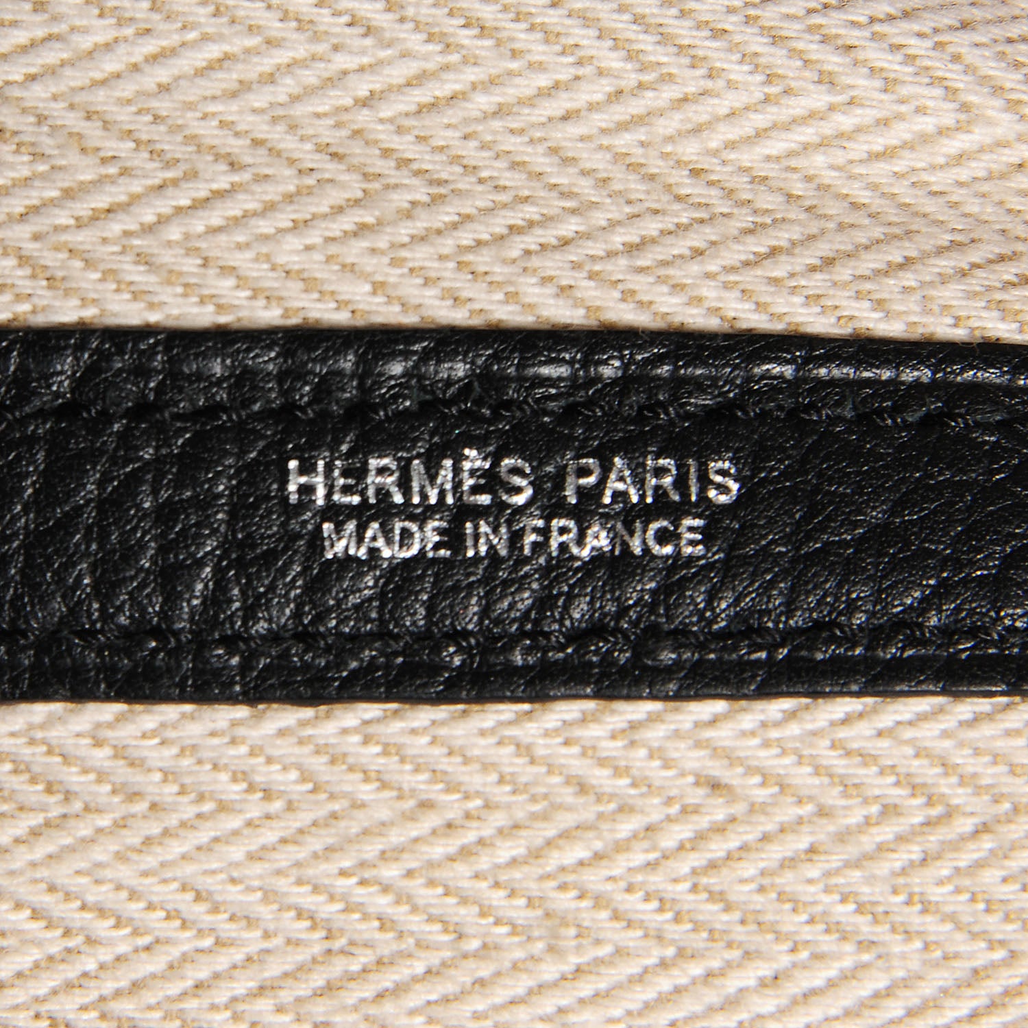 Hermes Fjord Garden Party Tote 36 MM Black 9 of 13