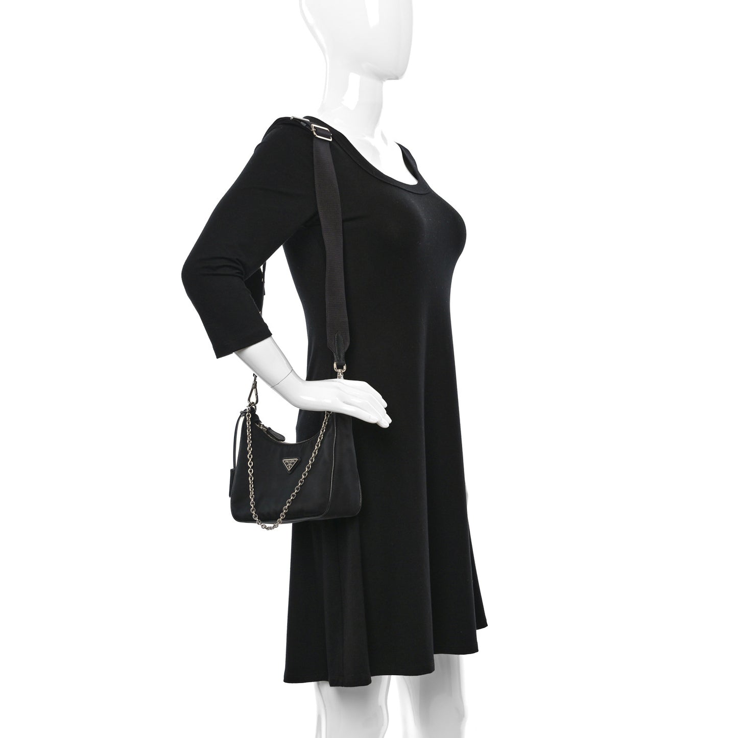 Nylon Re-Edition 2005 Shoulder Bag Black