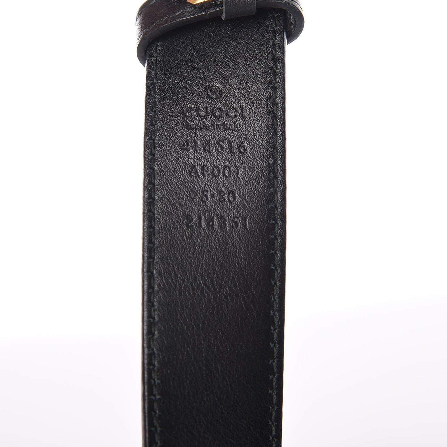 Calfskin Double G 30mm Belt 75 30 Black