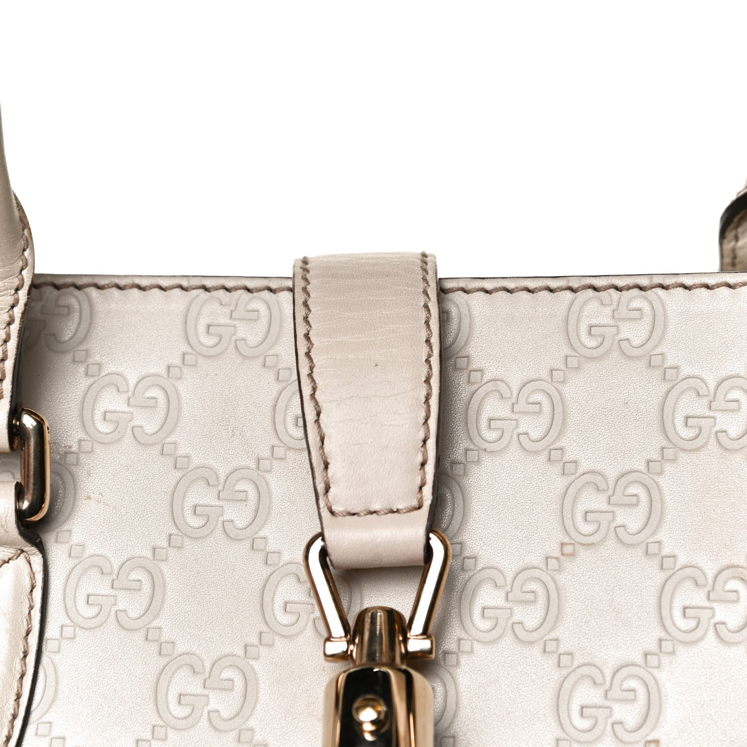 Gucci Guccissima Piston Tote Off White 7 of 15