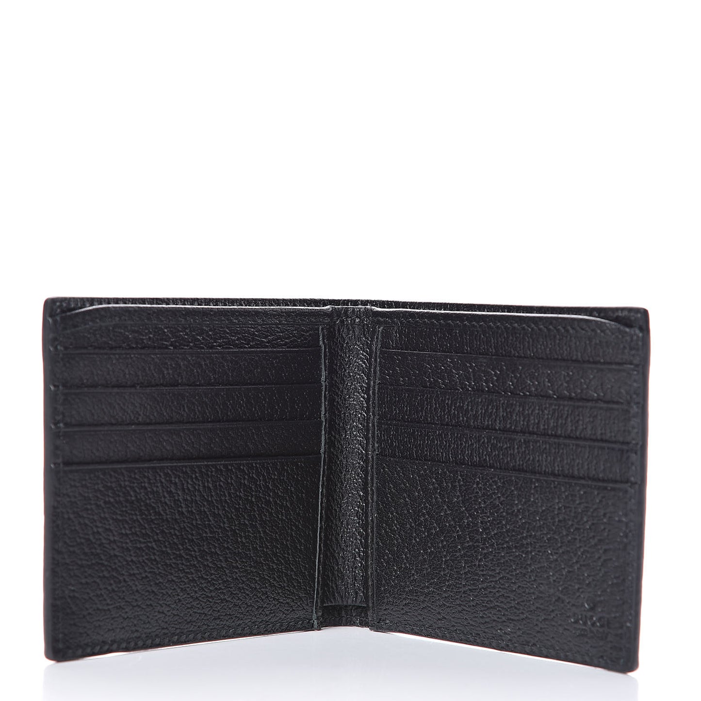 Calfskin Boar Effect GG Marmont Bi-Fold Wallet Black