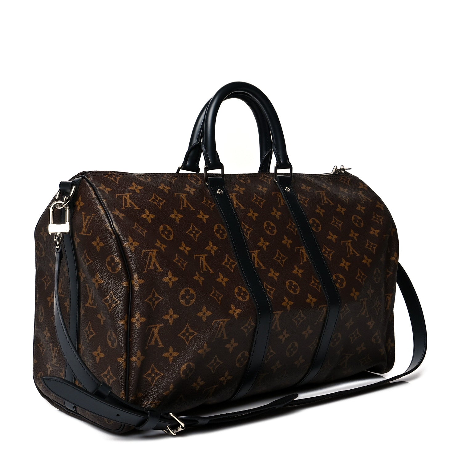 Louis Vuitton Monogram Macassar Keepall Bandouliere 45 3 of 11