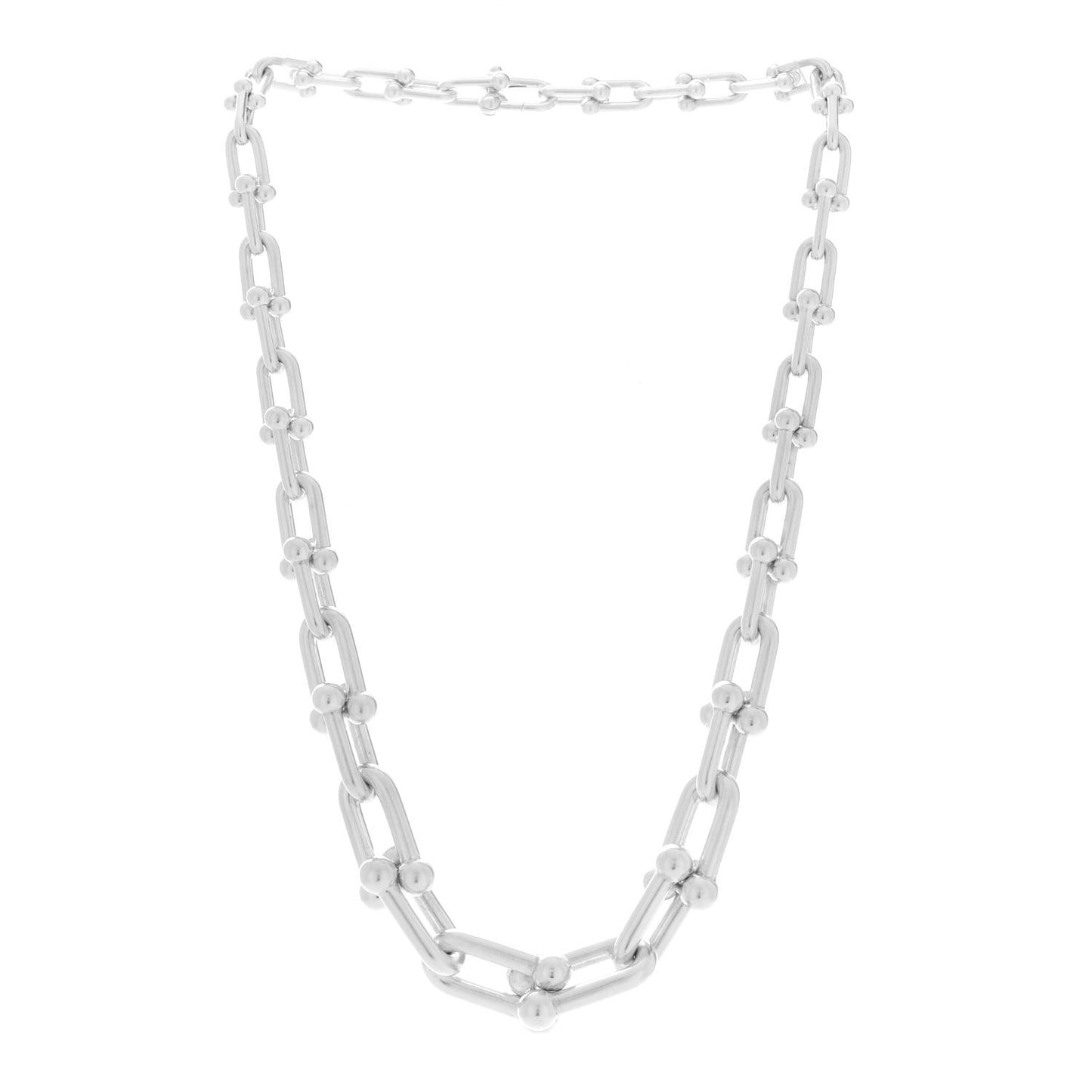 Sterling Silver HardWear Graduated Link Necklace