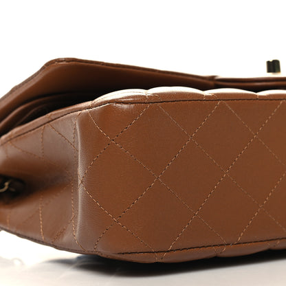 Chanel Lambskin Quilted Medium Double Flap Brown 9 of 11