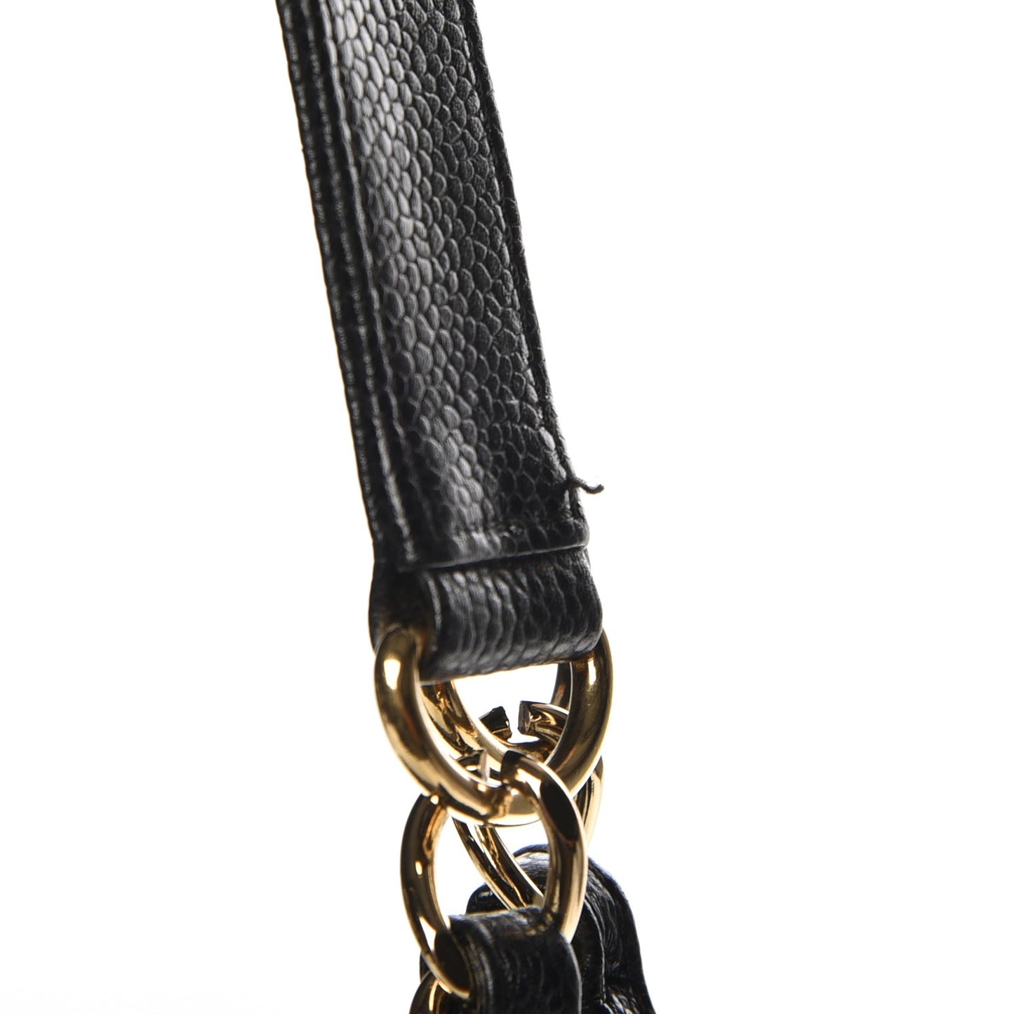 Caviar Quilted Grand Shopping Tote GST Black