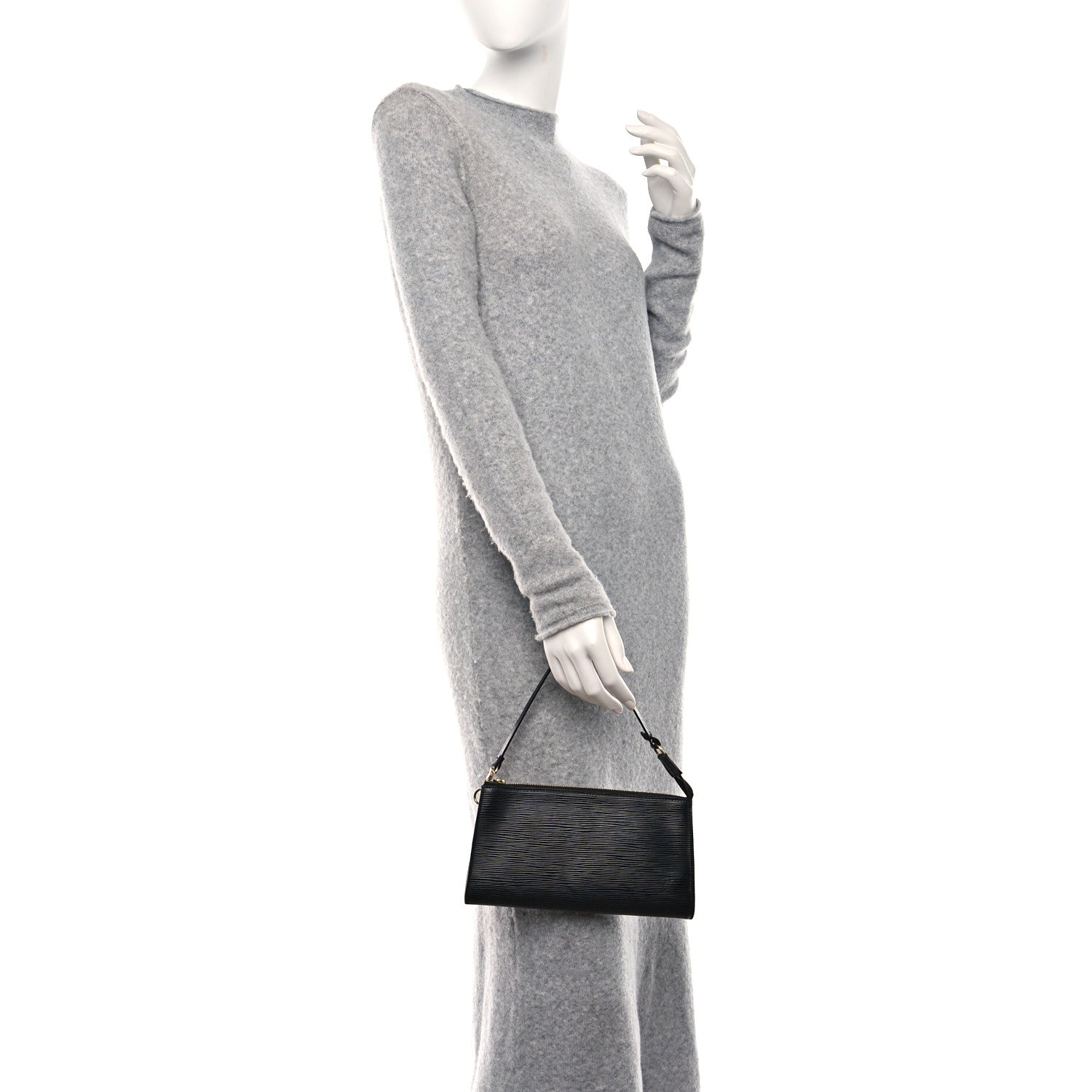 Louis Vuitton Epi Pochette Accessories 24 Black 2 of 9