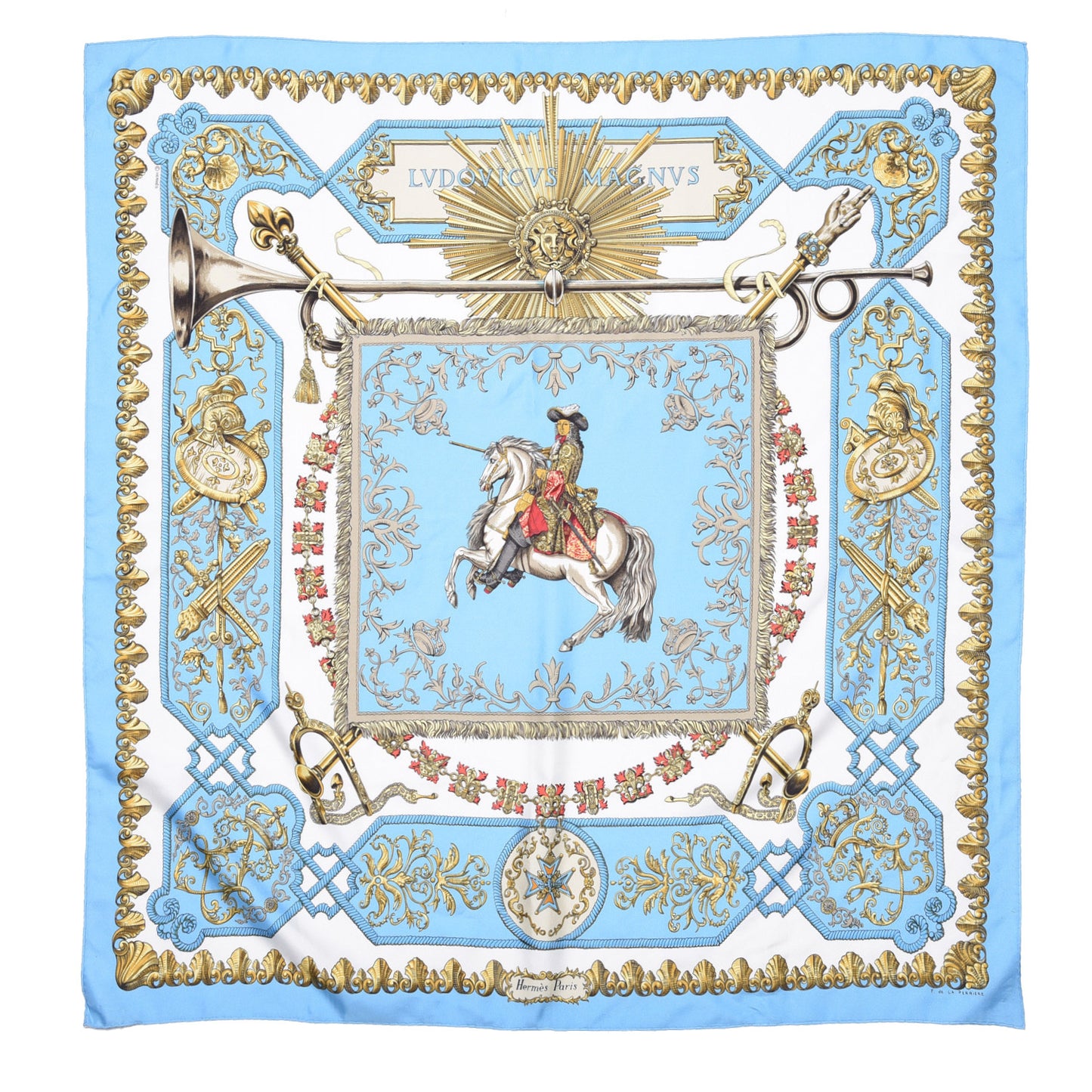 Silk Ludovicus Magnus Scarf 90