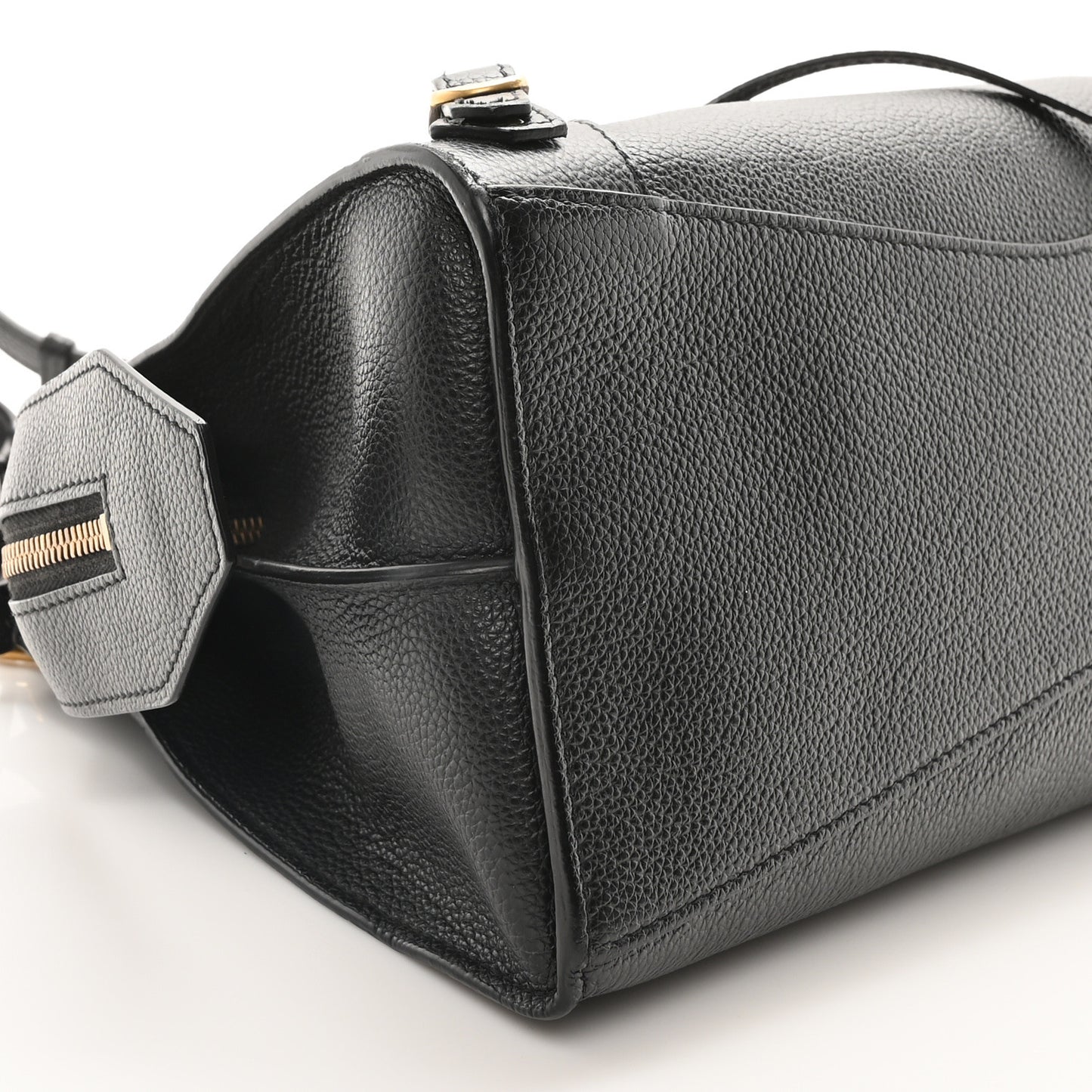 Grained Calfskin Neo Classic Gold Hardware S City Black