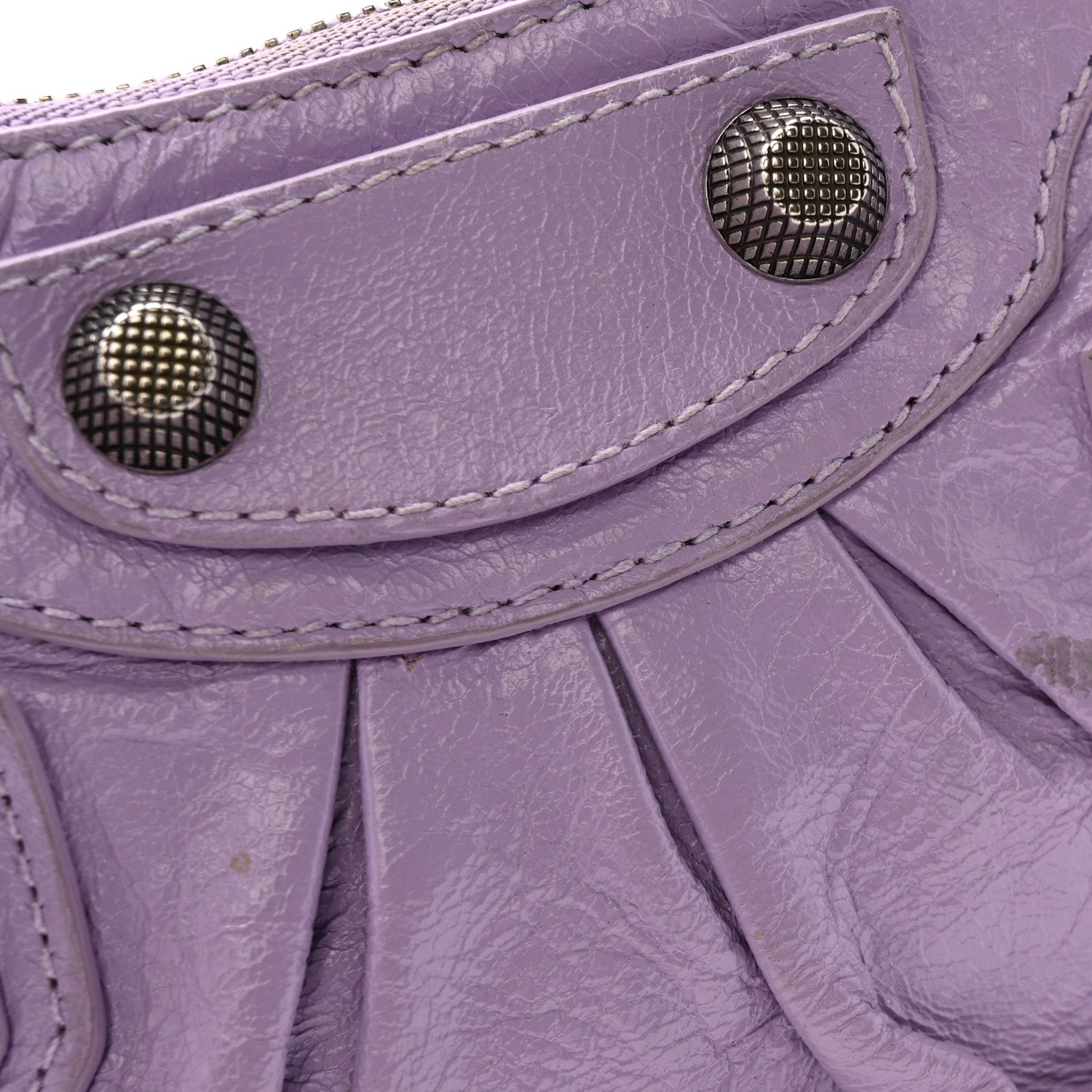 Balenciaga Agneau Arena Le Cagole Mini Purse With Chain Lilac 11 of 14