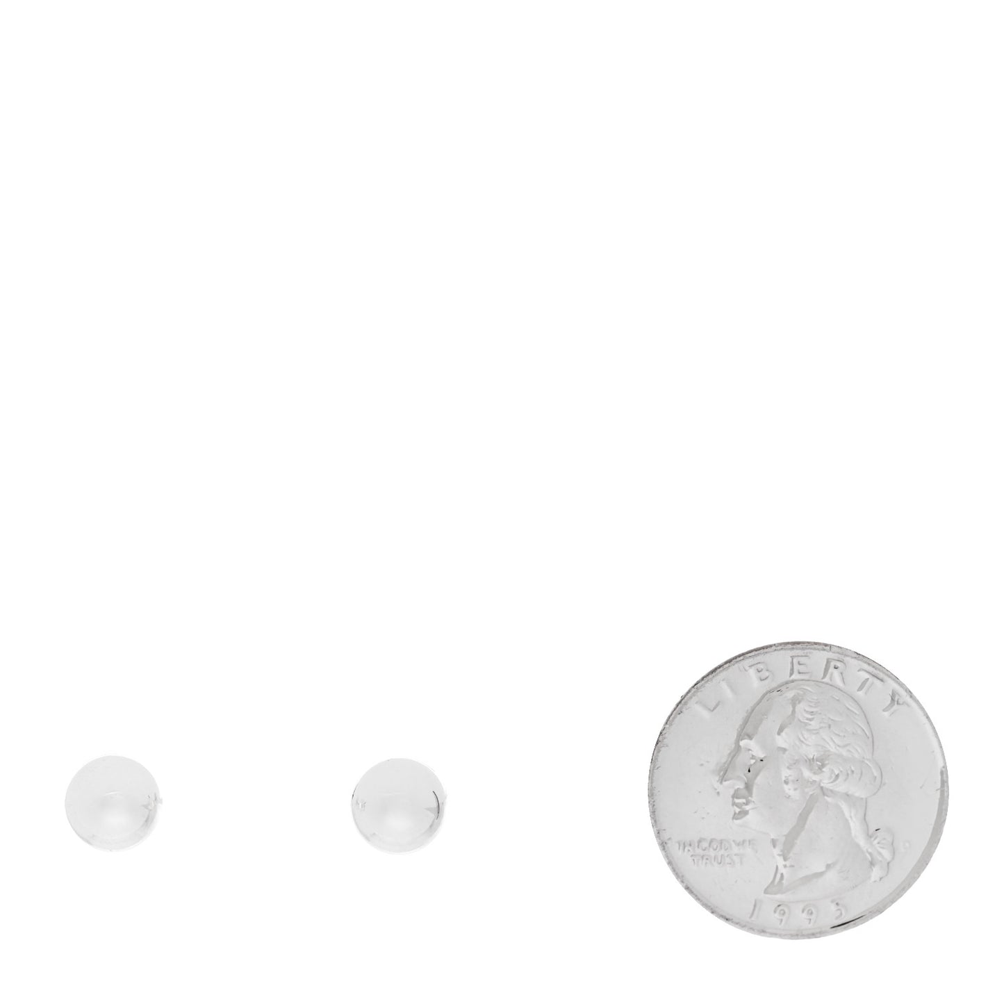 Sterling Silver 8mm HardWear Ball Earrings