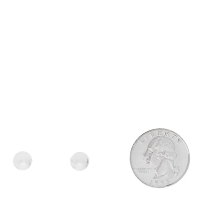 Tiffany Sterling Silver 8mm HardWear Ball Earrings 2 of 4