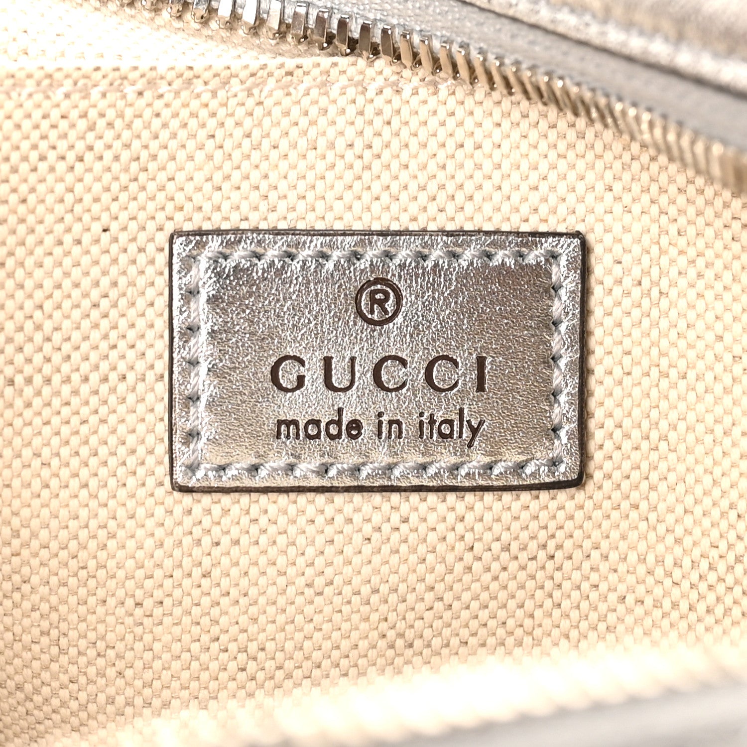 Gucci Metallic Sakai Be Green Calfskin Diagonal Stitched Small Blondie Shoulder Bag Silver 6 of 10