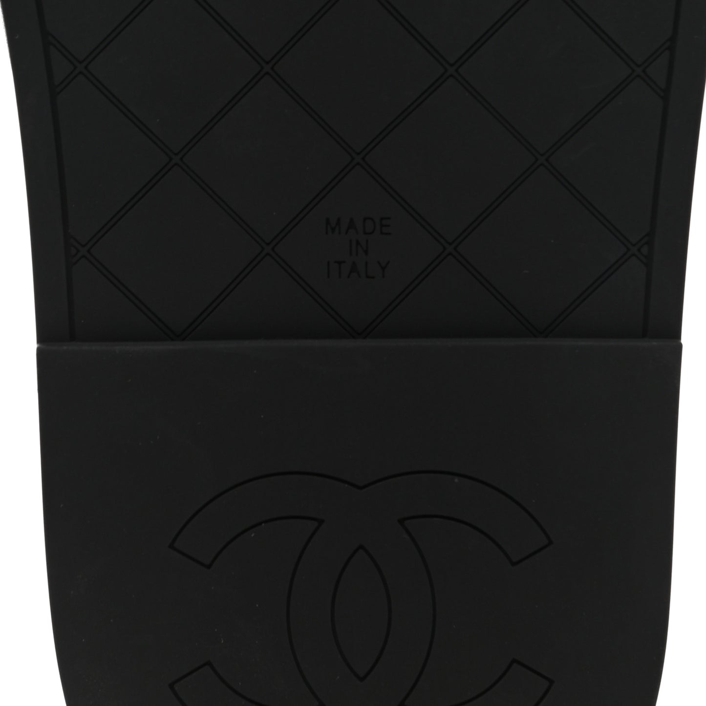 Lambskin Quilted CC Mules Sandals 37 Black