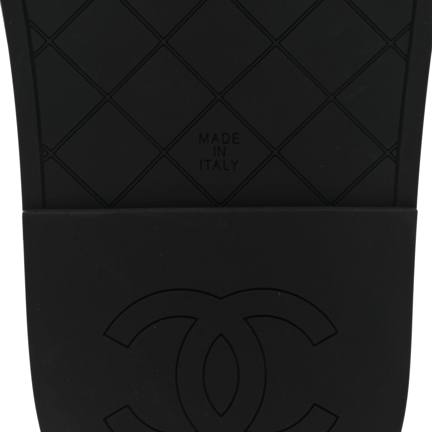 Chanel Lambskin Quilted CC Mules Sandals 37 Black 6 of 9