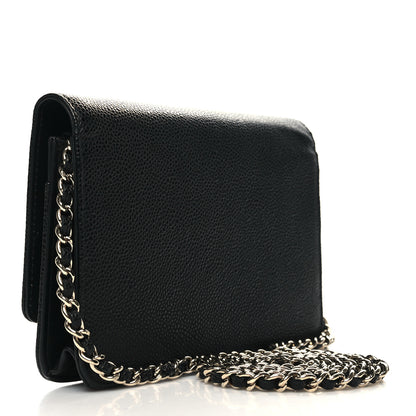Chanel Caviar Timeless CC Wallet on Chain WOC Black 3 of 11