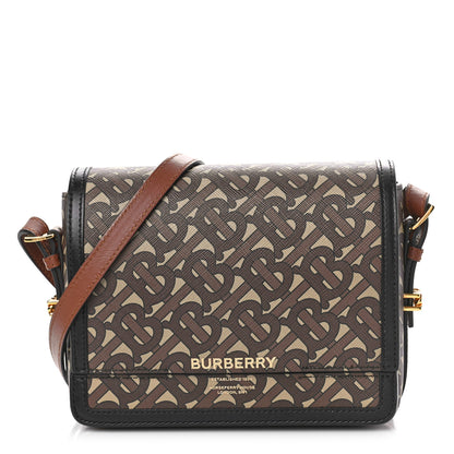 Burberry E-Canvas Monogram Small Grace Bag Bridle Brown 1 of 8