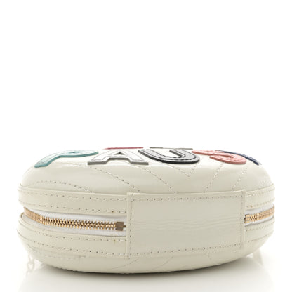 Chanel Embroidered Lambskin Chevron Quilted La Pausa Evening Bag White 4 of 12