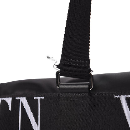 Valentino Garavani Nylon Ribbon VLTN Duffle Bag Black 7 of 12