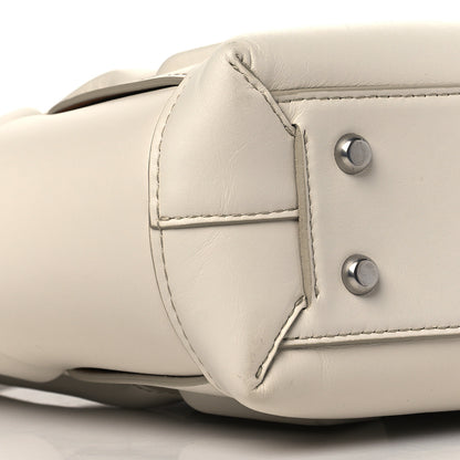 Bottega Veneta French Calfskin Maxi Intrecciato Small Arco Bianco 9 of 10