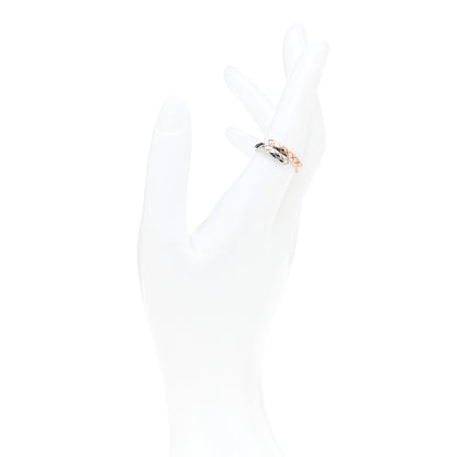 Chanel 18K White Beige Gold Diamond Coco Crush Toi et Moi Ring 55 7.25 2 of 7