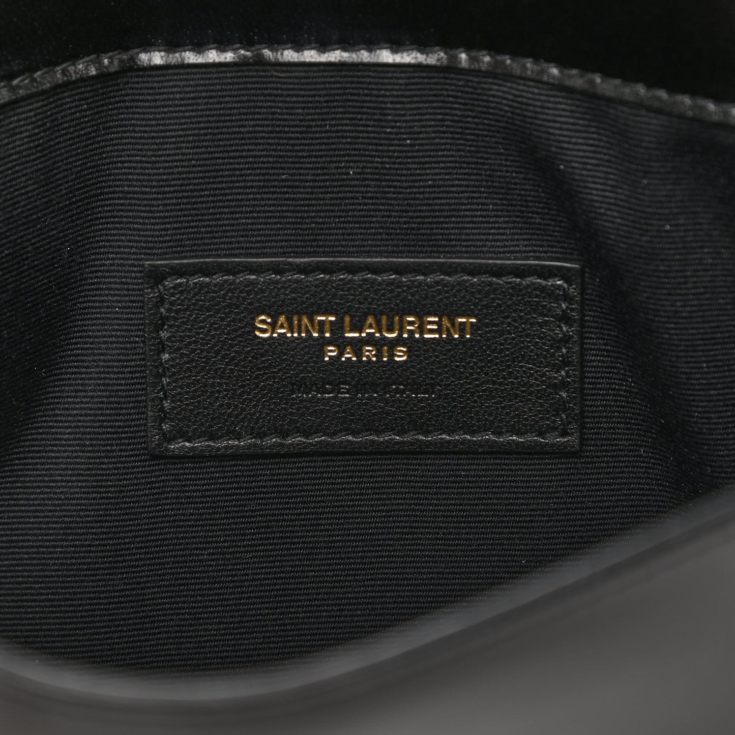 Smooth Shiny Calfskin Monogram Uptown Pouch Black
