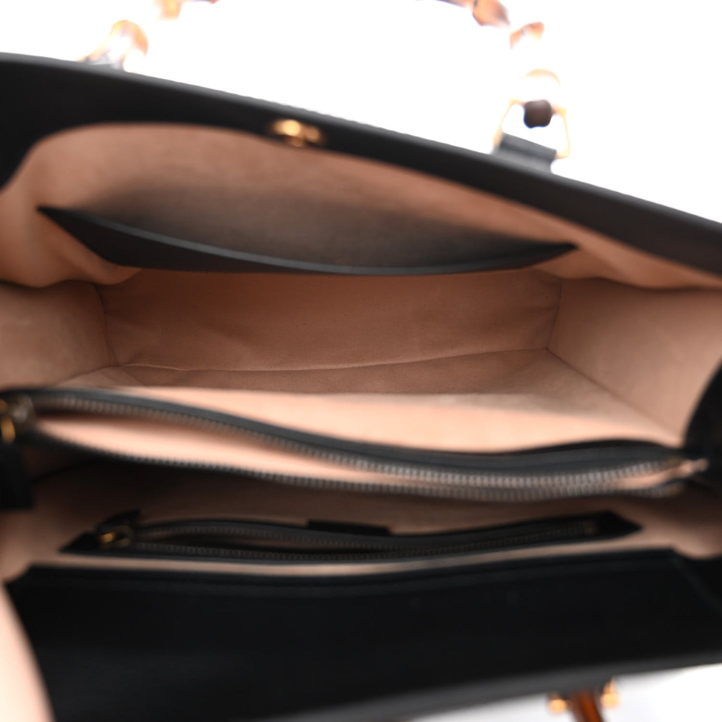 Wonka Grain Calfskin Large Diana Tote Bag Black