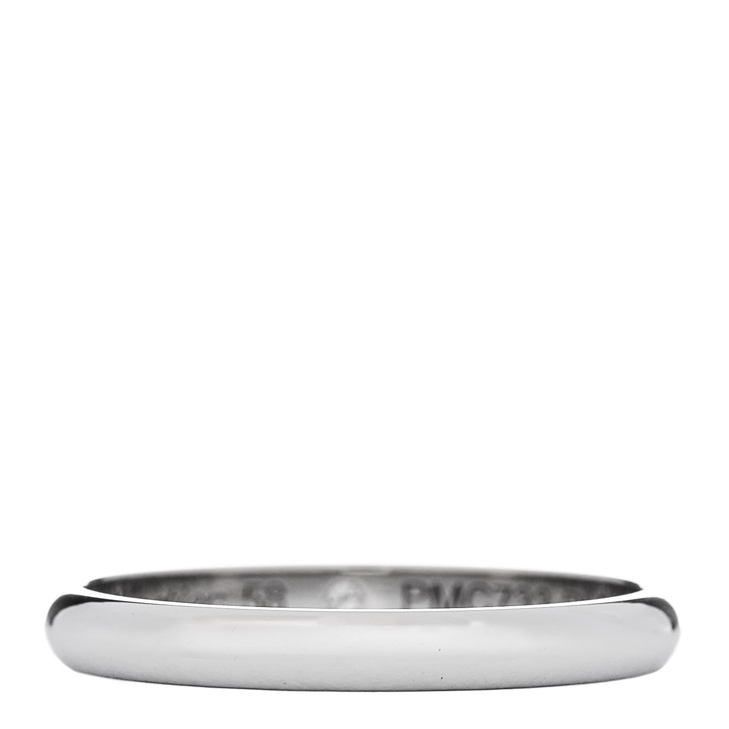 Cartier Platinum Diamond 2.6mm 1895 Wedding Band Ring 58 8.5 3 of 6