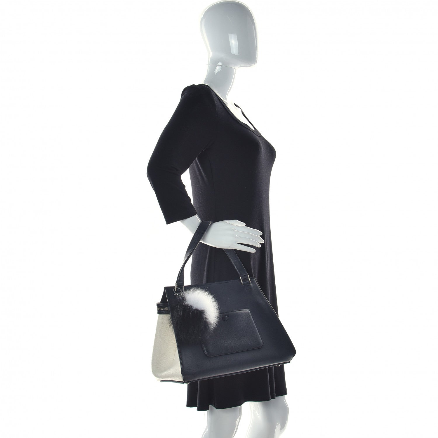 Celine Smooth Calfskin Small Tri-Color Edge Shoulder Bag Yellow 2 of 23