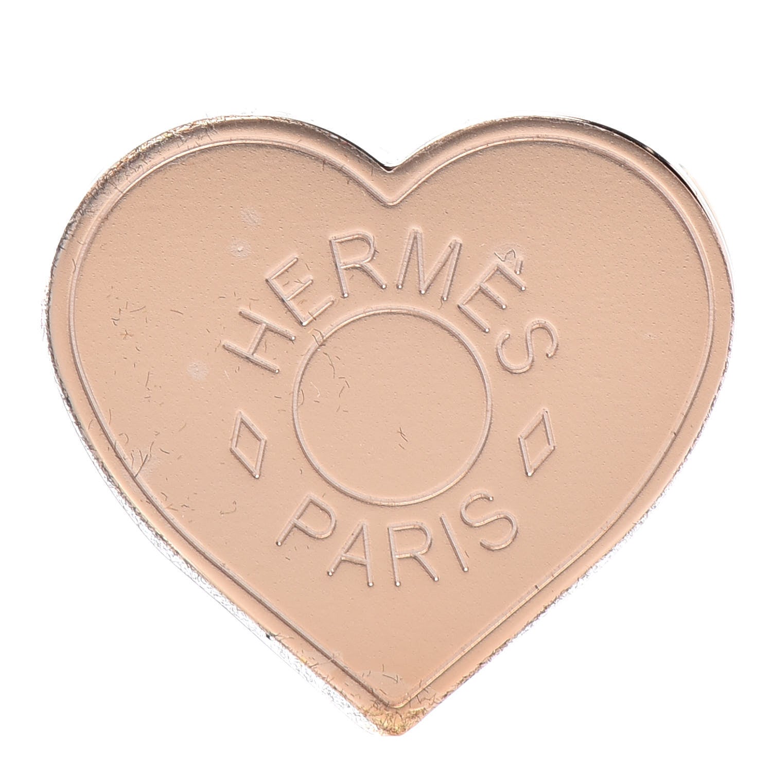 Hermes Permabrass Coeur Scarf Ring 1 of 2
