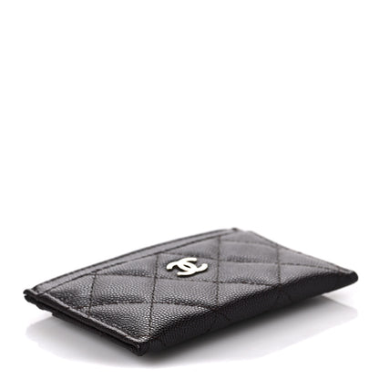 Chanel Caviar Quilted Card Holder Dark Brown 4 of 8